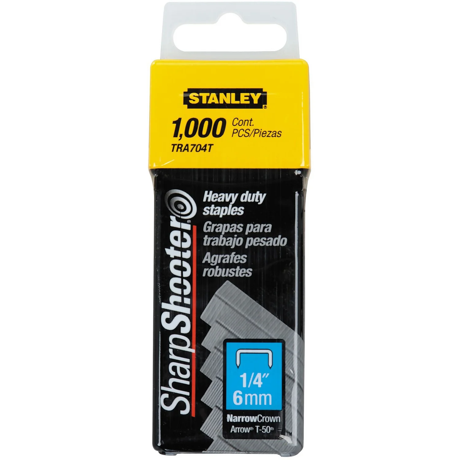 STANLEY Heavy Duty Staples - 6MM (1-TRA704T) 3 STANLEY Heavy Duty Staples - 6MM (1-TRA704T)
