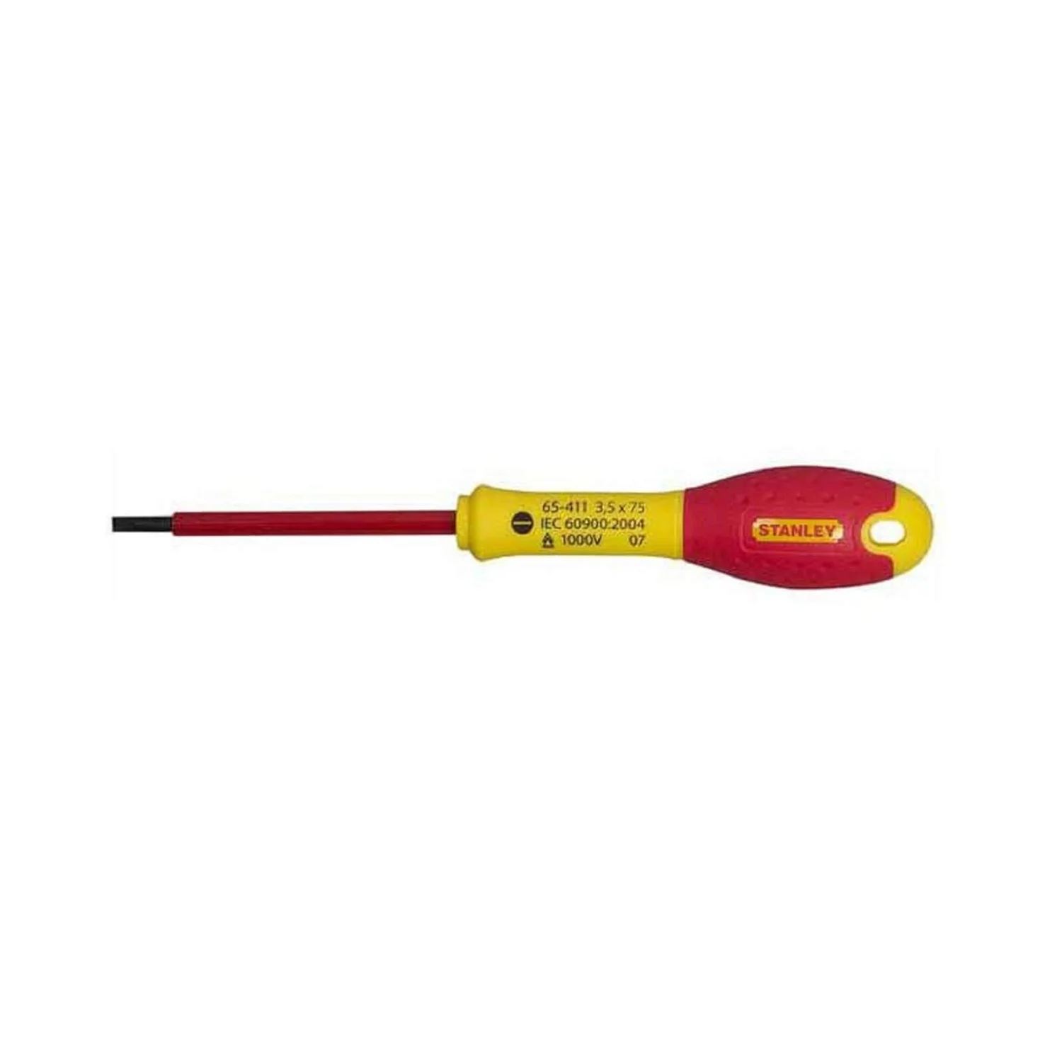 Stanley Fatmax Slotted Insulated Screwdriver - 3.5x75mm 3 Stanley Fatmax Slotted Insulated Screwdriver - 3.5x75mm