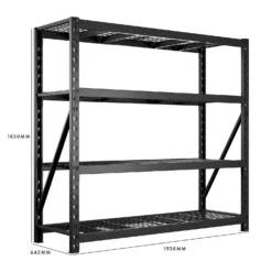 Rack 1000 4 Wire Shelf Storage Unit 1000kg - 1830 X 1930 X 640mm -Silverlife Store 12808707 1384953391776027