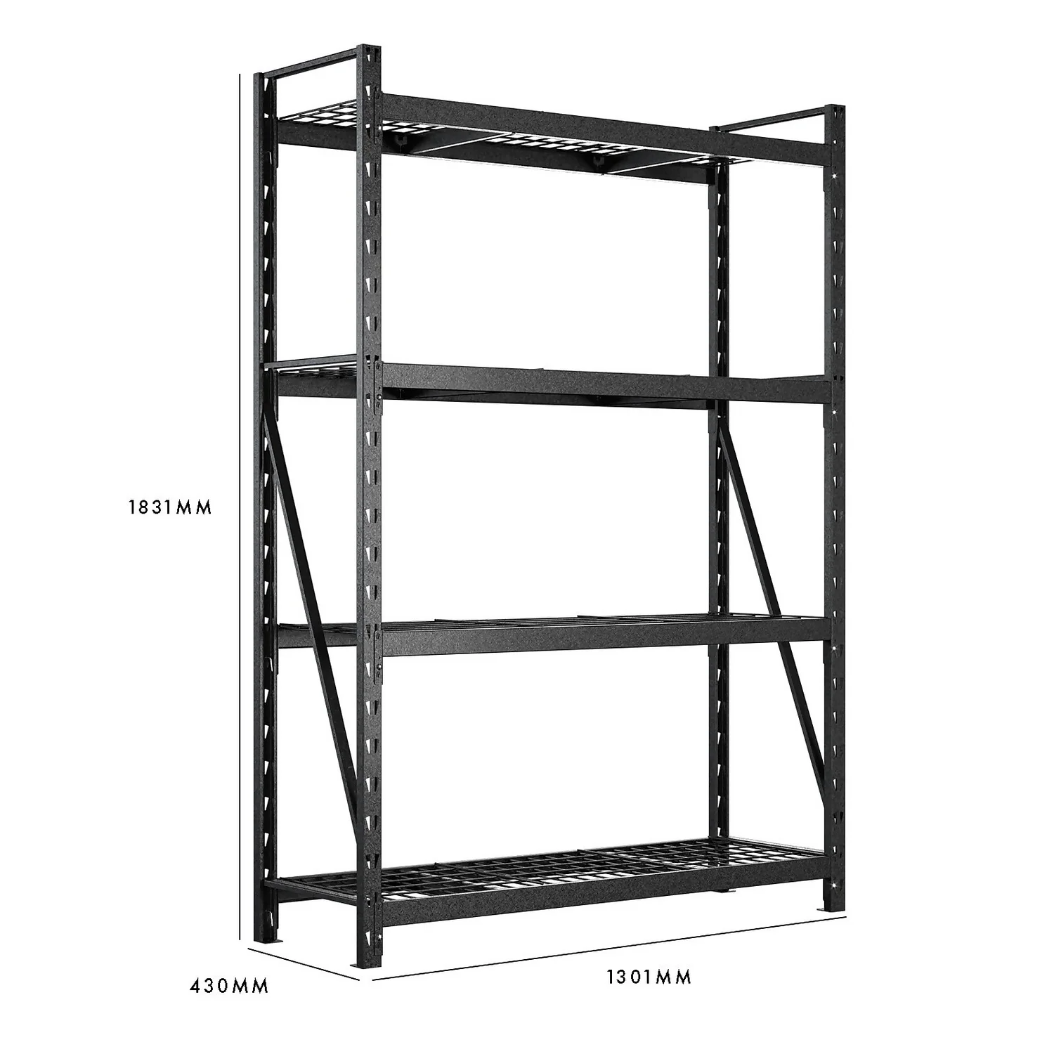 Rack 400 4 Wire Shelf Storage Unit 400kg - 1800 X 1200 X 400mm 9 Rack 400 4 Wire Shelf Storage Unit 400kg - 1800 X 1200 X 400mm - Image 7