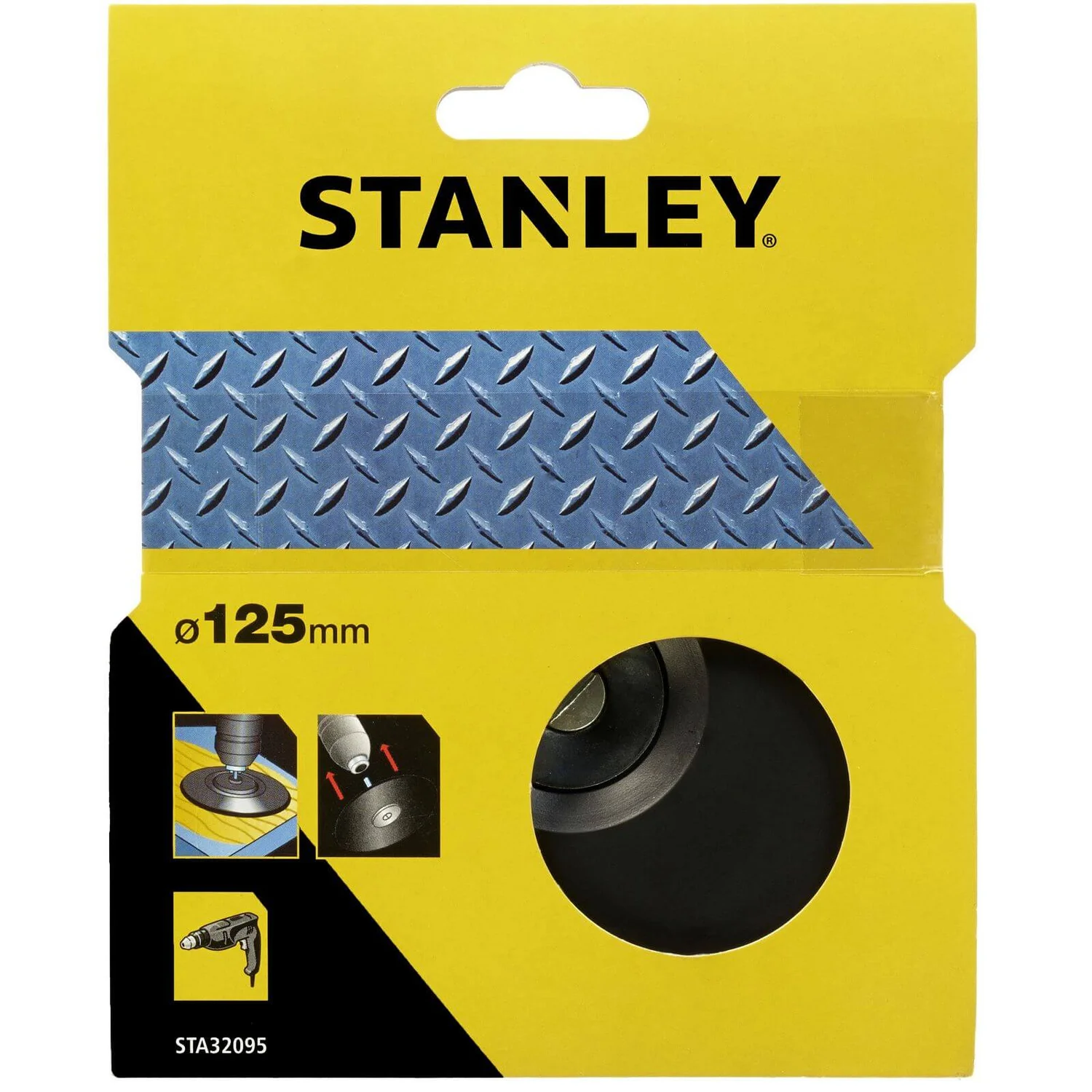 Stanley 125mm Drill Backing Pad - STA32095-XJ 3 Stanley 125mm Drill Backing Pad - STA32095-XJ