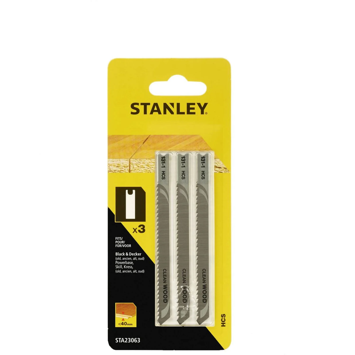 Stanley Jigsaw Blade (Down Cutting) - STA23063-XJ 3 Stanley Jigsaw Blade (Down Cutting) - STA23063-XJ
