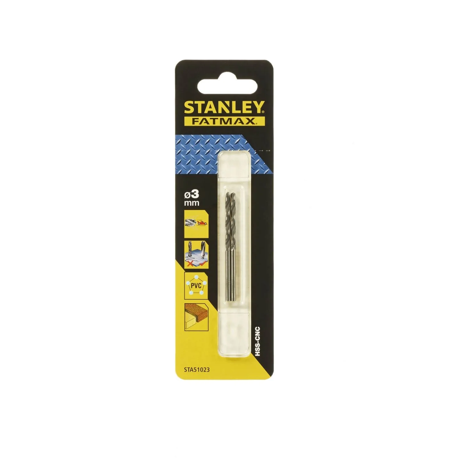 Stanley Fatmax Bullet Metal Drill Bit 3mm - STA51023-QZ 3 Stanley Fatmax Bullet Metal Drill Bit 3mm - STA51023-QZ