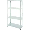 Handy 4 Galvanised Shelf Storage Unit 50kg - 1370 X 710 X 305mm -Silverlife Store 12813172 1974847699206386