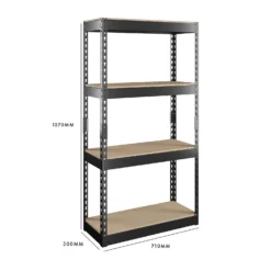 Handy 4 MDF Shelf Storage Unit 50kg - 710 X 1370 X 300mm -Silverlife Store 12813299 1164946440559169