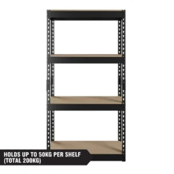 Handy 4 MDF Shelf Storage Unit 50kg - 710 X 1370 X 300mm -Silverlife Store 12813299 7164946440437231