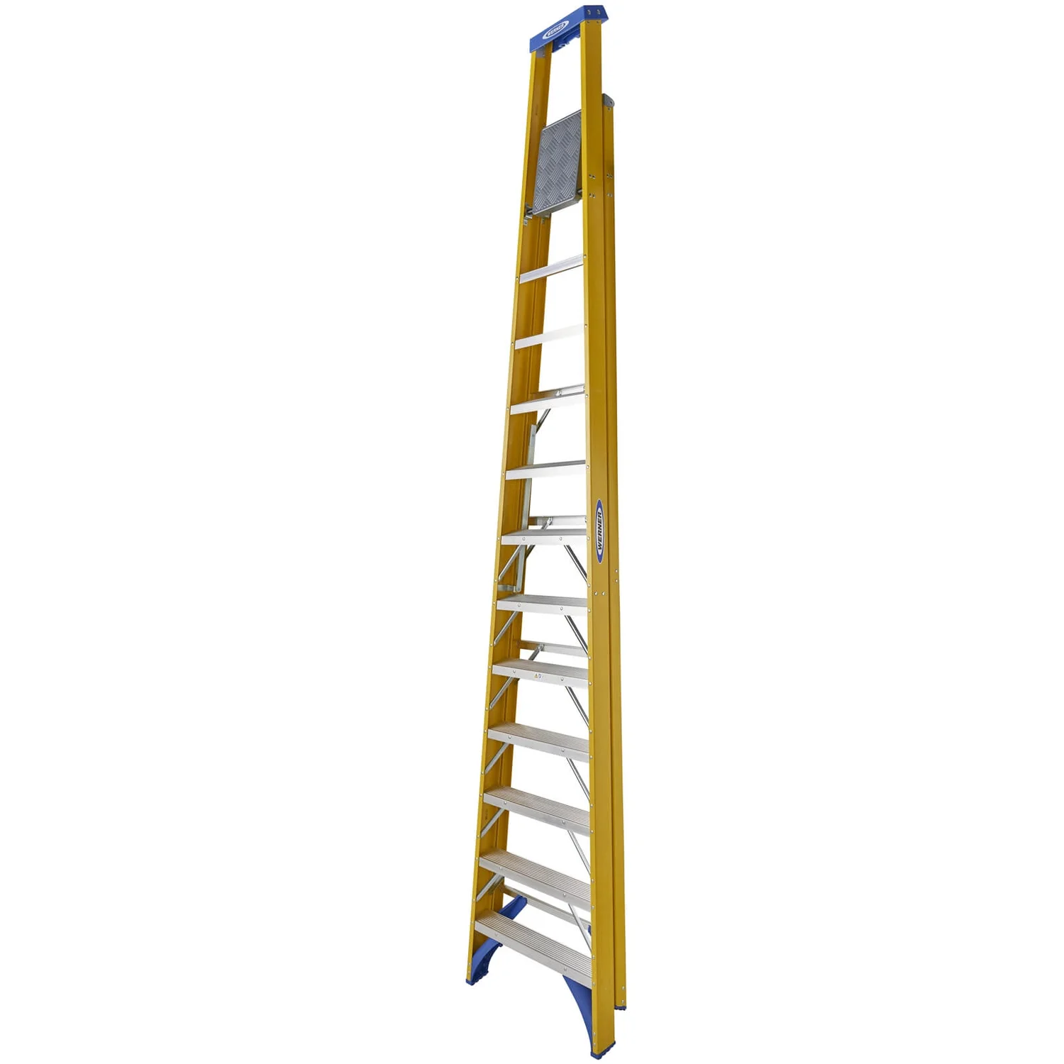 Werner Fibreglass Platform Step Ladder - 12 Tread 4 Werner Fibreglass Platform Step Ladder - 12 Tread - Image 2
