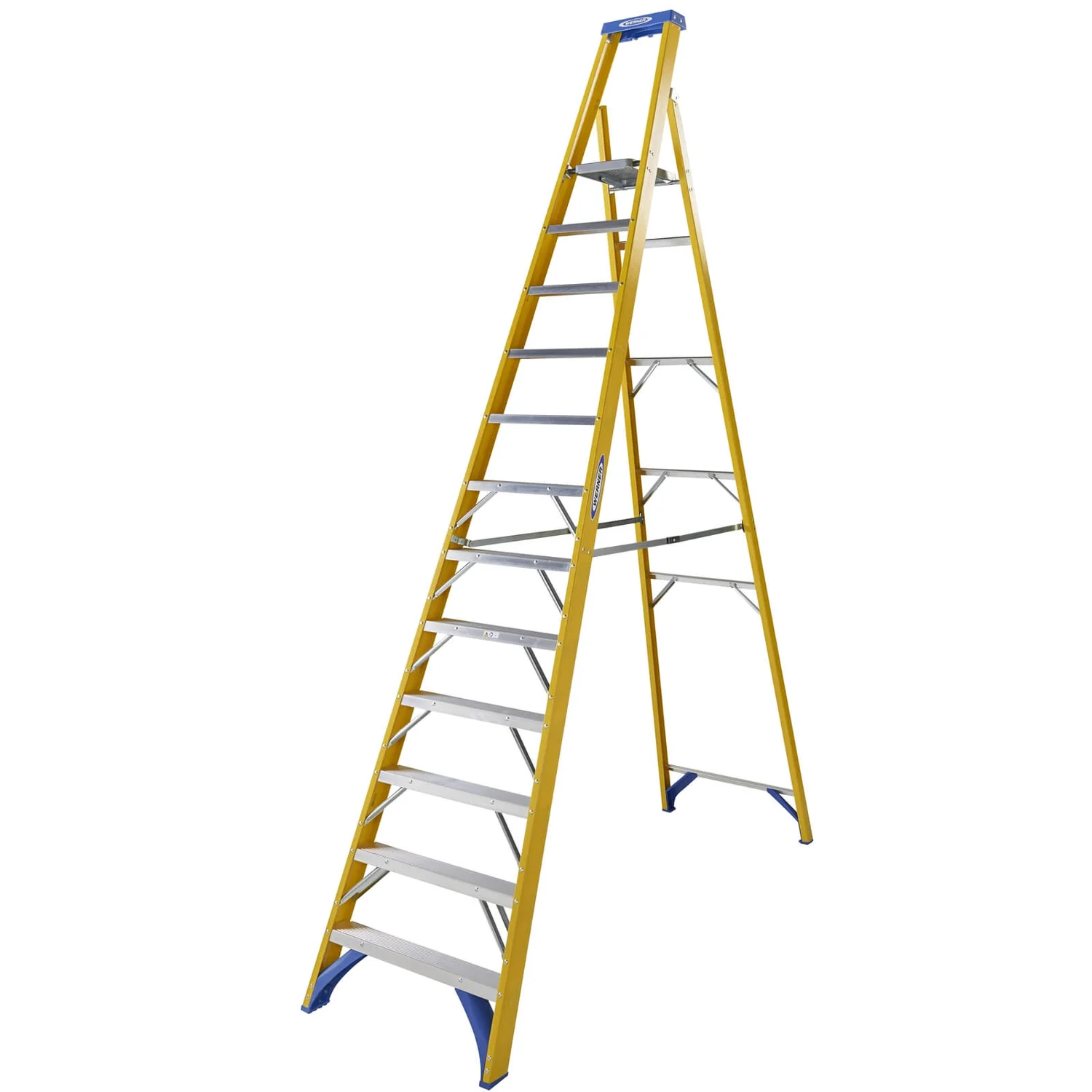 Werner Fibreglass Platform Step Ladder - 12 Tread 3 Werner Fibreglass Platform Step Ladder - 12 Tread