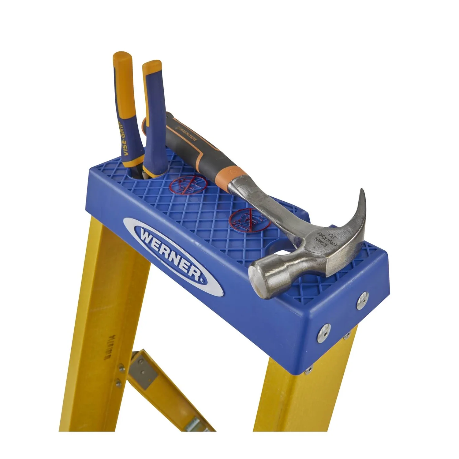 Werner Fibreglass Platform Step Ladder - 12 Tread 6 Werner Fibreglass Platform Step Ladder - 12 Tread - Image 4