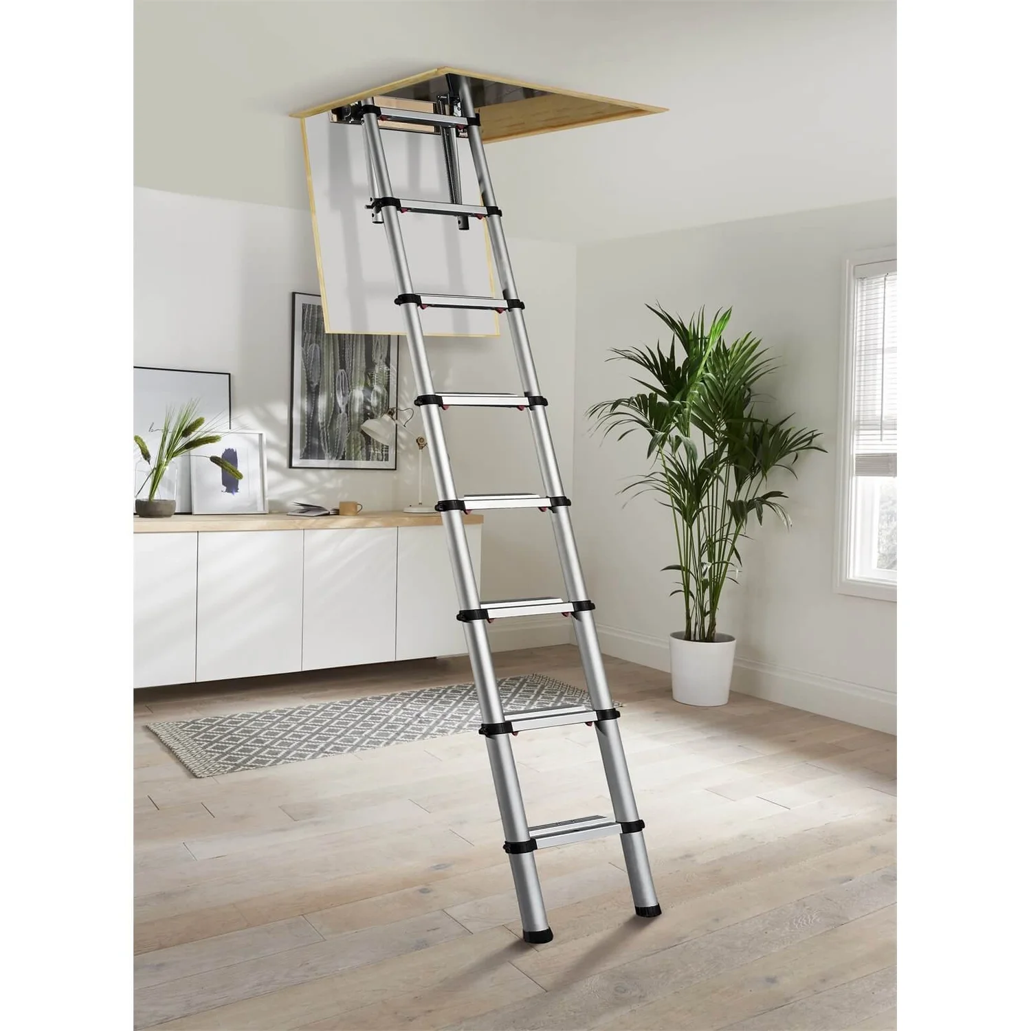 None Telescopic Loft Ladder 2.6m 6 None Telescopic Loft Ladder 2.6m - Image 4