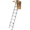 None Telescopic Loft Ladder 2.9m -Silverlife Store 12829292 1454831918073805