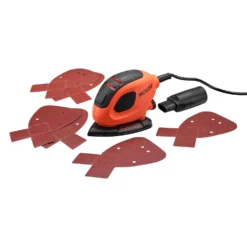 Black & Decker BLACK+DECKER 55W Corded Detail Mouse Sander With 6x Sanding Sheets (BEW230-GB)
