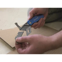 Silverline Lock Knife & 10 Blades - 90mm 11 Silverline Lock Knife & 10 Blades - 90mm -Silverlife Store 12830314 4654832982122856