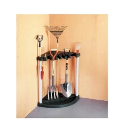 Keter Corner Garden Tool Storage Rack - Black -Silverlife Store 12836302 1174833171316758