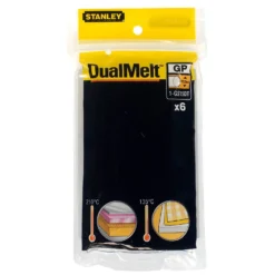 STANLEY DualMelt 12x101mm Glue Sticks – Pack Of 6 (1-GS15DT)