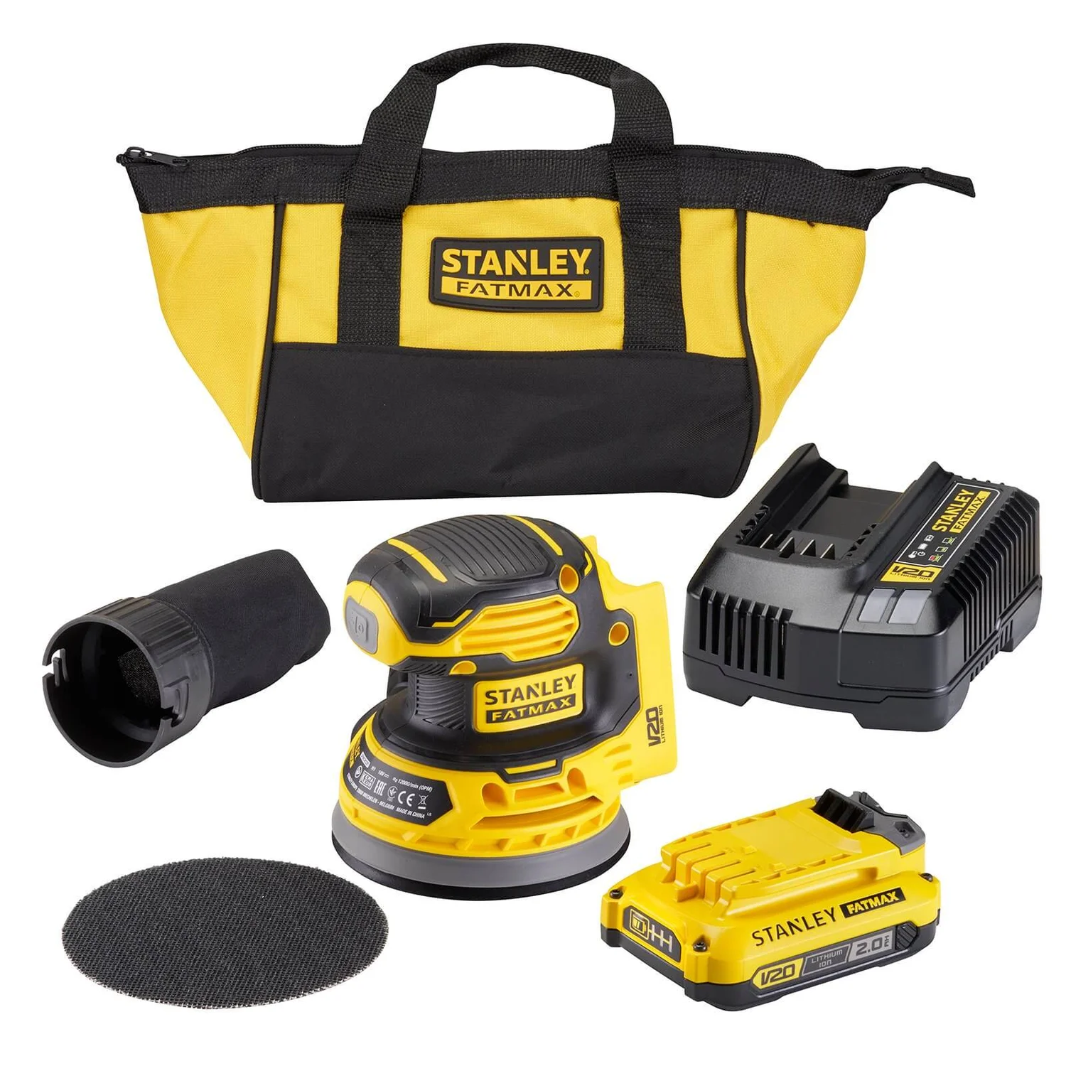 STANLEY FATMAX V20 18V Cordless Random Orbital Sander (SFMCW220D1S-GB) 11 STANLEY FATMAX V20 18V Cordless Random Orbital Sander (SFMCW220D1S-GB) - Image 9