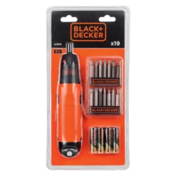 Black & Decker BLACK+DECKER Electric Screwdriver With 19 Accessories (A7073-XJ) -Silverlife Store 12838561 1394832962367814
