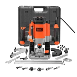 Black & Decker BLACK+DECKER 6.35mm 1200W Corded Plunge Router With Accessories (KW1200EKA-GB) 14 Black & Decker BLACK+DECKER 6.35mm 1200W Corded Plunge Router With Accessories (KW1200EKA-GB) -Silverlife Store 12838565 7974832962481667