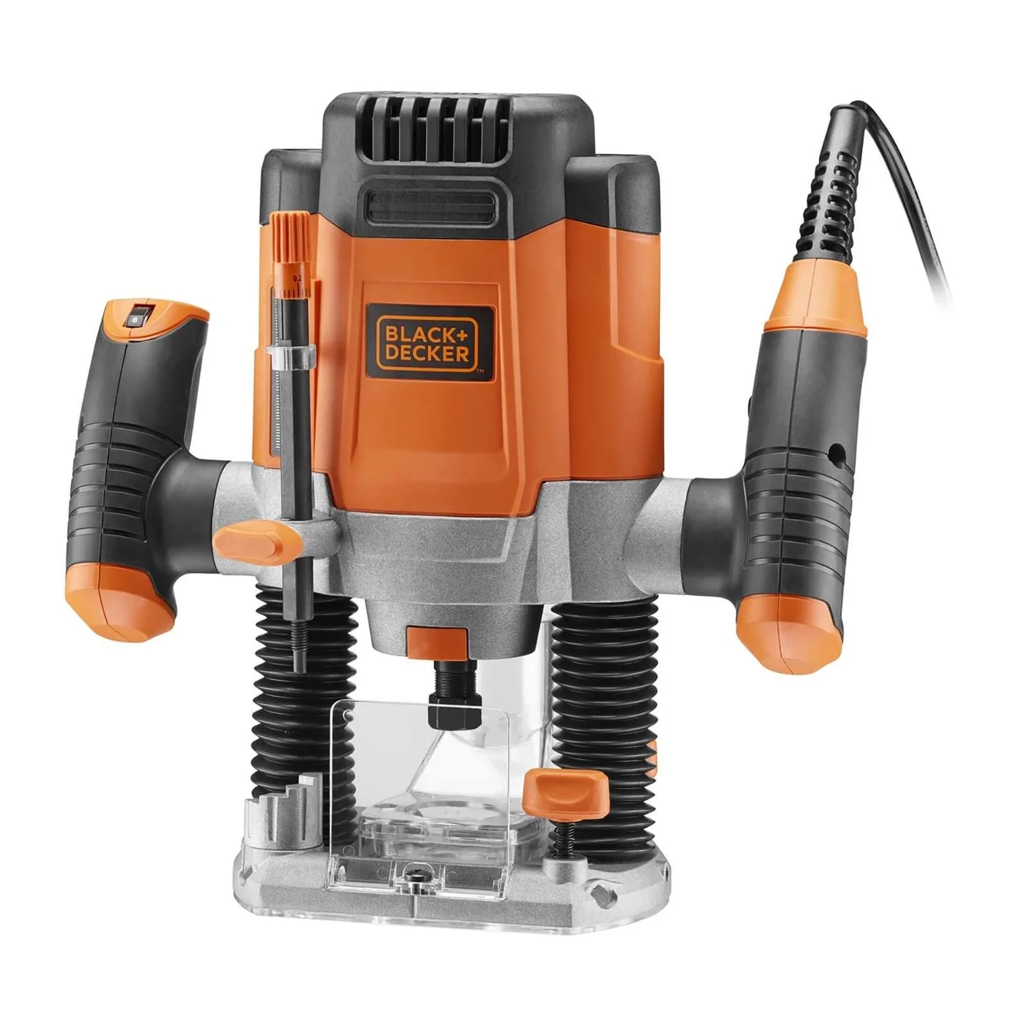 Black & Decker BLACK+DECKER 6.35mm 1200W Corded Plunge Router With Accessories (KW1200EKA-GB) 10 Black & Decker BLACK+DECKER 6.35mm 1200W Corded Plunge Router With Accessories (KW1200EKA-GB) - Image 8