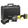 STANLEY FATMAX V20 18V Cordless Angle Grinder With Kit Box (SFMCG400D1K-GB)