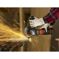 Black & Decker BLACK+DECKER 125MM 18V Cordless Angle Grinder With 3 Discs (BCG720D13-GB) -Silverlife Store 12838922 1114866673580793