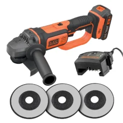 Black & Decker BLACK+DECKER 125MM 18V Cordless Angle Grinder With 3 Discs (BCG720D13-GB) -Silverlife Store 12838922 3154866673475397