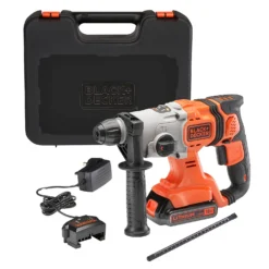 Black & Decker BLACK+DECKER 18V Cordless SDS Plus Hammer Drill With Kit Box (BCD900D1K-GB) -Silverlife Store 12839061 1884866673869360