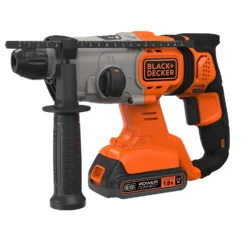 Black & Decker BLACK+DECKER 18V Cordless SDS Plus Hammer Drill With Kit Box (BCD900D1K-GB)