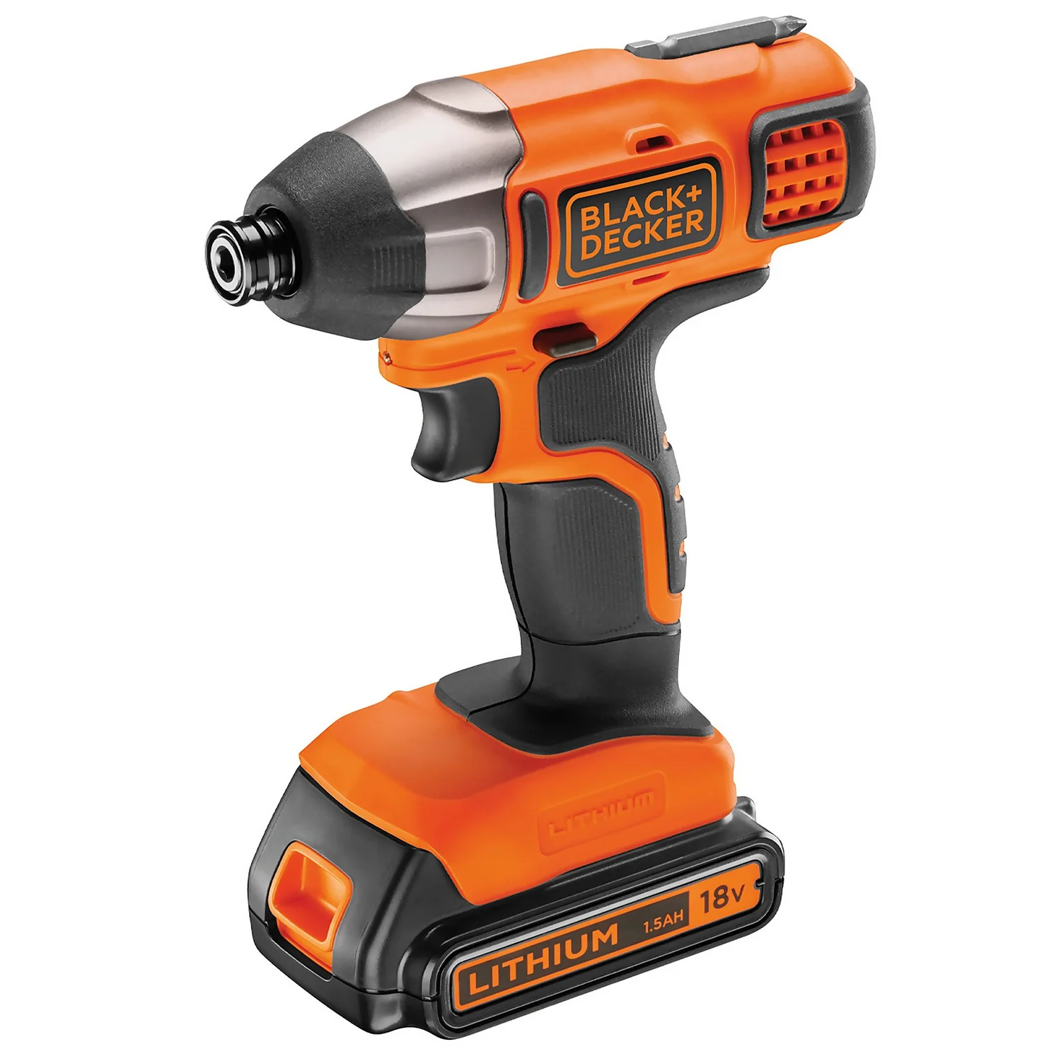 Black & Decker BLACK+DECKER 18V Cordless Impact Driver With Battery And Charger (BDCIM18C1-GB) 3 Black & Decker BLACK+DECKER 18V Cordless Impact Driver With Battery And Charger (BDCIM18C1-GB)