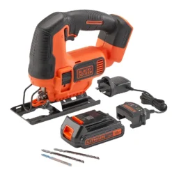 Black & Decker BLACK+DECKER 18V Cordless Jigsaw With Blades (BDCJS18C13-GB)