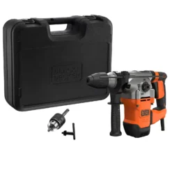 Black & Decker BLACK+DECKER 1250W Corded SDS Plus Hammer Drill With Kit Box (BEHS03K-GB) -Silverlife Store 12839069 1954852073346318