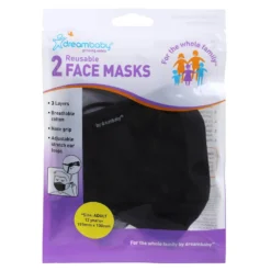 Dreambaby Reusable Black/Grey Face Masks (Adult) - 2 Pack 9 Dreambaby Reusable Black/Grey Face Masks (Adult) - 2 Pack -Silverlife Store 12839239 5484833174153132