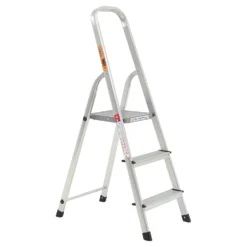 Rhino Lightweight Aluminium Step Ladder - 3 Tread
