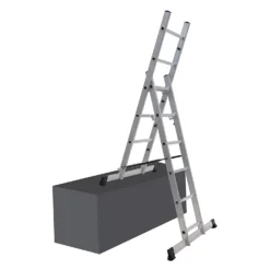 Rhino 5 In 1 Aluminium Combination Ladder With Platform -Silverlife Store 12889757 1874860593055279
