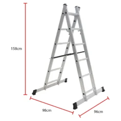 Rhino 5 In 1 Aluminium Combination Ladder With Platform -Silverlife Store 12889757 9284860593003769