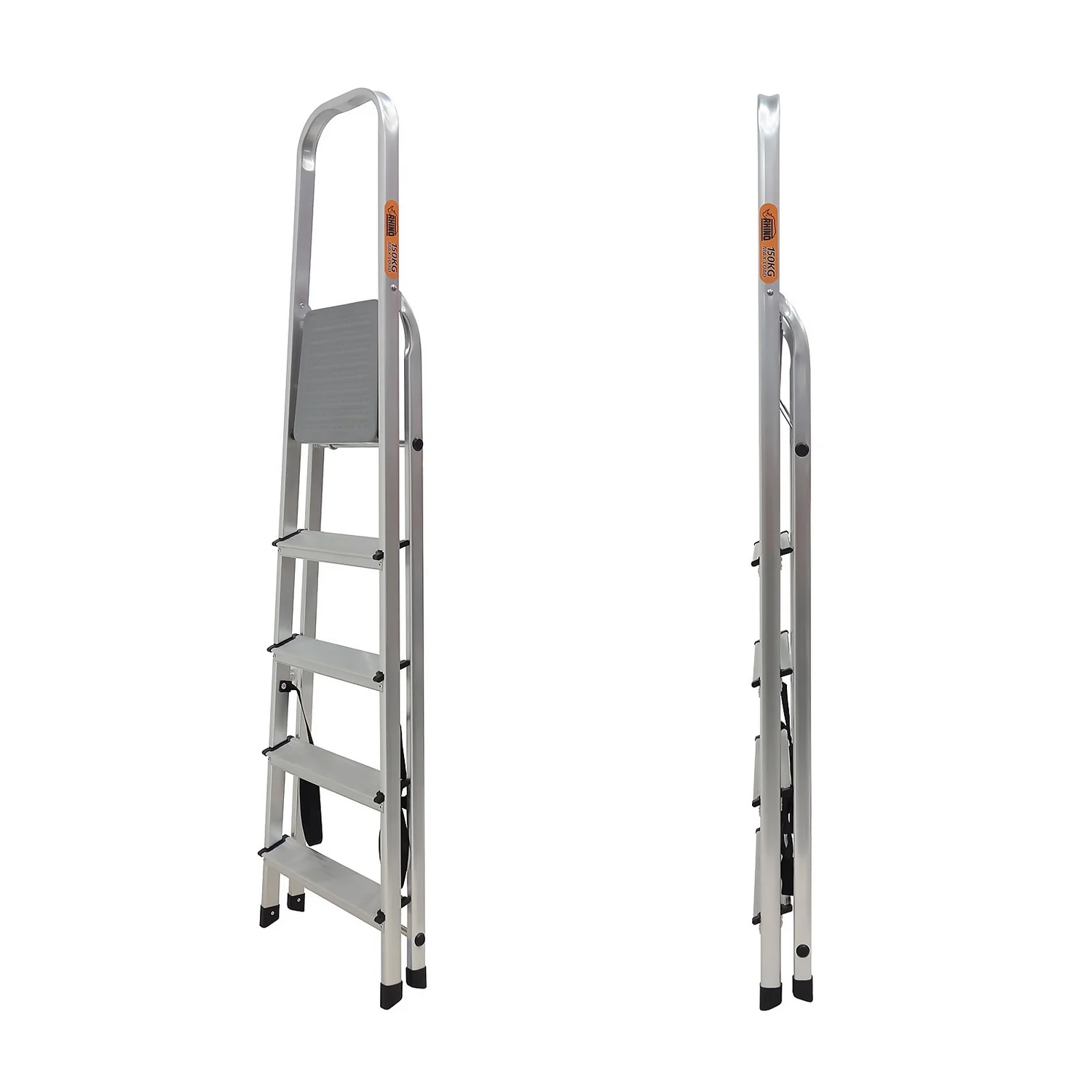 Rhino Lightweight Aluminium Step Ladder - 5 Tread 8 Rhino Lightweight Aluminium Step Ladder - 5 Tread - Image 6
