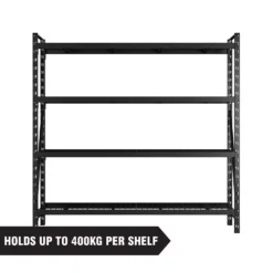 Rack 400 4 Wire Shelf Storage Unit 400kg - 1800 X 1830 X 430mm -Silverlife Store 12889885 1844960142118471