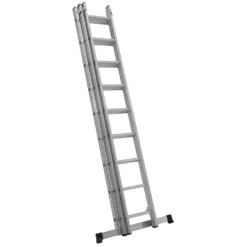 Rhino 3 Section 27 Rung Extension Ladder - 5.65m -Silverlife Store 12889949 2034860598465479