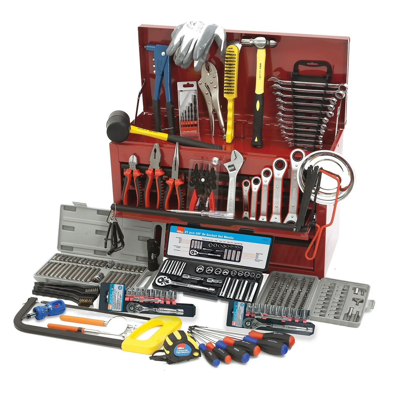 Hilka 270 Piece Tool Kit And Heavy Duty Tool Storage Chest 3 Hilka 270 Piece Tool Kit And Heavy Duty Tool Storage Chest