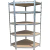 Hilka 175kg 5 Tier Corner Boltless Shelving System 2 Hilka 175kg 5 Tier Corner Boltless Shelving System -Silverlife Store 12892526 2684864755750450