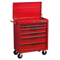 Hilka Heavy Duty 8 Drawer Tool Storage Trolley With Lid Storage And Ball Bearing Slides -Silverlife Store 12892530 1484864755641589