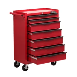 Hilka Heavy Duty 7 Drawer Tool Storage Trolley With Ball Bearing Slides