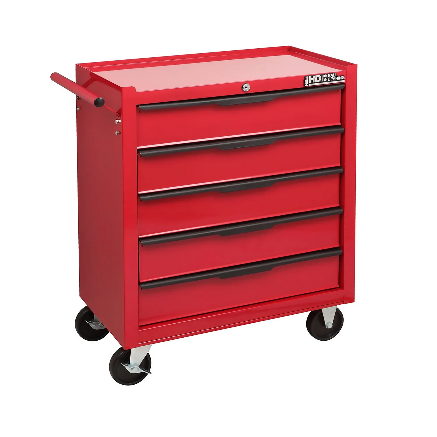 Hilka Heavy Duty 5 Drawer Tool Storage Trolley With Ball Bearing Slides 4 Hilka Heavy Duty 5 Drawer Tool Storage Trolley With Ball Bearing Slides - Image 2