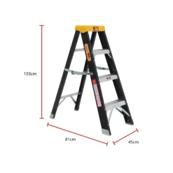 Rhino Fibreglass Step Ladder - 4 Tread -Silverlife Store 12940811 6874917418099551