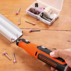 Black & Decker BLACK+DECKER 7.2V Cordless Li-ion Rotary Tool With 52 Accessories (BCRT81K-XJ) -Silverlife Store 13034650 1764864769959959