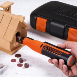 Black & Decker BLACK+DECKER 7.2V Cordless Li-ion Rotary Tool With 52 Accessories (BCRT81K-XJ) -Silverlife Store 13034650 8894864770023208