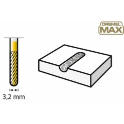 Dremel Max 3.2mm Tungsten Cutter Point Tip (9903DM) -Silverlife Store 13118512 1614869225149190
