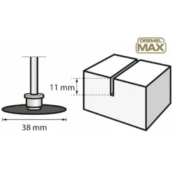 Dremel Max SpeedClic Diamond Cutting Wheel (SC545DM) -Silverlife Store 13118513 1004869224971062