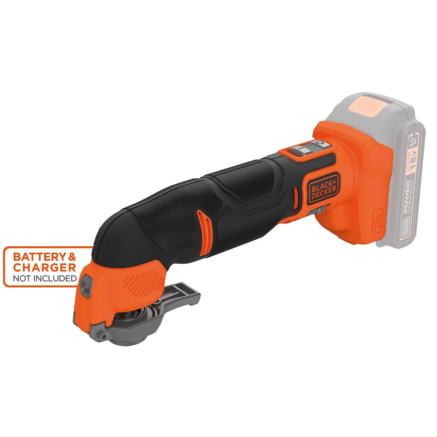 Black & Decker BLACK+DECKER 18V Cordless Oscillating Multi Tool With 18 Accessories (no Battery Included) (BDCOS18N-XJ) 12 Black & Decker BLACK+DECKER 18V Cordless Oscillating Multi Tool With 18 Accessories (no Battery Included) (BDCOS18N-XJ) - Image 10