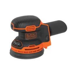 Black & Decker BLACK+DECKER 18V Cordless Random Orbital Sander With Sanding Sheet – Bare Unit (BDCROS18N-XJ) -Silverlife Store 13623746 1124948298482638